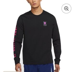 Nike Barcelona Mens Large Ignite Tee Long Sleeve T-Shirt Black